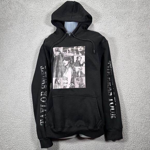 Taylor Swift Hoodie 2023 The Eras Tour XXL Concert Black Sweatshirt Swifty Fan - Picture 3 of 8